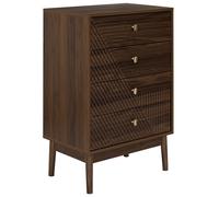 Commode 4 Tiroirs " Tiffany" 90cm Marron