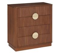 Atmosphera Commode Wany 4 tiroirs marron 80 x 40 cm