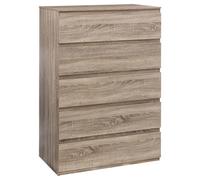 5five Commode Dolo 5 tiroirs effet bois naturel – 5 five simply smart