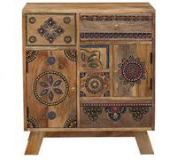 Marrakech - Commode exquise avec tiroirs en bois multicolore - 68 cm - Décoration orientale - Petite commode à tiroirs - Table de chevet avec marqueterie pour un rangement élégant et une décoration de