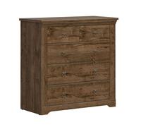 Commode 5 tiroirs Petits-meubles - Noé - 93 x 44 x 93cm - Bois foncé