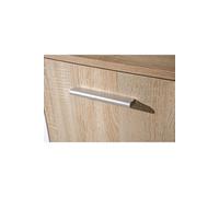 Inter Link - Commode - Buffet - Commode 6 portes - 2 coloris - Mélaminé - Imitation chêne Sonoma et blanc - LxPxH : 77x30x115 cm - Egadi