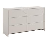 Commode 6 tiroirs - MDF - Beige - NALYRA de Maison Céphy