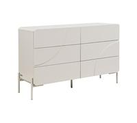 Commode 6 tiroirs - MDF - Beige - ZELINARO