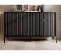 Commode 6 tiroirs - Noir - LIOUBA