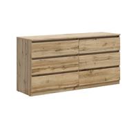 Commode 6 tiroirs Petits-meubles - Edwin - 150 x 45 x 75cm - Bois