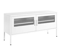 Commode À 2 Portes En Métal Blanc Morley Blanc