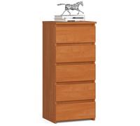 Home Collective Commode à 5 tiroirs pour chambre, couloir, salon - Organisateur avec tiroirs 40 cm de largeur 92 cm de hauteur | Erle Buffet commode à tiroirs multi-usage étroit