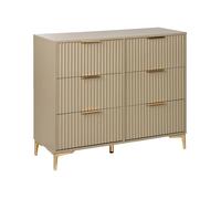 Commode à 6 tiroirs WALCOTT Beige