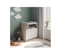 Commode a langer 2 portes 1 niche HELICIA mat & Chene kronberg 79 6 70 94 4 cm
