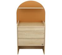 Sauthon Commode à Langer évolutive en Bureau - décor Bois chêne sépia Forme Arche (Camel, Taille Unique)