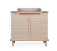 Commode À Langer 3 Tiroirs Naturel TU