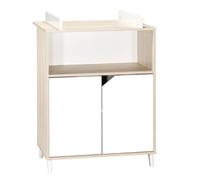 Commode à langer - Babyprice - Scandi naturel - 2 portes - 1 niche - En bois