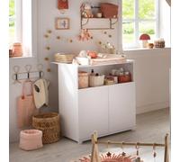 Commode À Langer Bébé 2 Portes - First Blanc TU