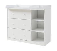 Commode à langer Beldinupp avec plan à langer blanc