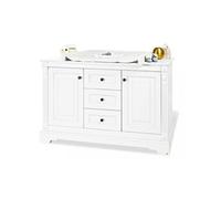 Pinolino Commode Table à langer Emilia Extra Large L 150 x P 78 ou 58 x H 101 blanc