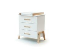 AT4 - Commode à langer Canaille 3 tiroirs | 87 x 66 x 94 cm | Pieds en bois massifs