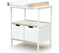 Commode à langer en bois de hêtre Essentiel plus blanc