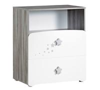 BabyPrice Commode à Langer et 1 Niche en Bois Blanc