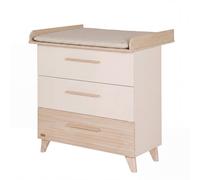 Commode À Langer Étroite En Bois 'sidney' Avec Tiroirs - Beige / Décor Chêne Beige / Décor Chêne TU
