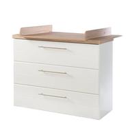 Commode À Langer Évolutive 3 Tiroirs Nele Blanc / Chêne Artisan TU