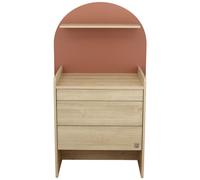 Commode à langer évolutive en bureau Arche Terracotta