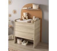 Commode à langer évolutive en bureau - forme arche - arche caramel/marron TU