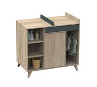 Commode À Langer Évolutive Nova Gris Volcan - Sauthon Meubles