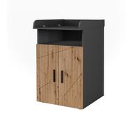 Vicco Commode à Langer Irma, Anthracite/Artisan, 60x97cm avec Plan à Langer