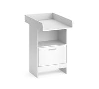 Vicco Commode à Langer Leo, Blanc, 60x103cm | avec tiroir, avec étagère ouverte pour un accès rapide aux articles de soins