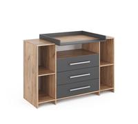 Vicco Commode à Langer Oskar, Anthracite/Sonoma, 143x100cm