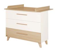 Commode À Langer 'theo' Avec Tiroirs - Convertible Blanc - Chêne TU