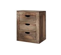 Commode à Roulette - Bois Massif de Palissandre huilé - Nature Grey #714