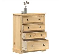 Commode à tiroirs Corona - Solide - Buffet de rangement - 92x48x114 cm bois massif de pin LH69576184104