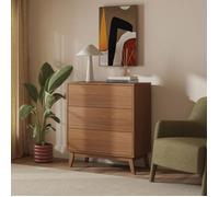 Commode Aastmabospoo 90 x 80 x 40 cm effet noyer