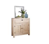 Commode acacia beige blanchi 90x40x95 cm (BxTxH) NATURE WHITE #81