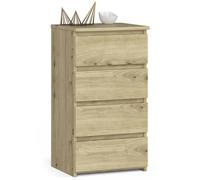 Commode AKORD CL4 Chêne Artisan 40 cm 4 tiroirs façade Chêne Artisan 40x35x74 cm