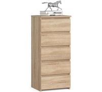Commode AKORD CL5 Chêne Sonoma 40 cm 5 tiroirs façade Chêne Sonoma 40x35x92 cm