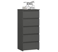 Commode AKORD CL5 Gris Graphite 40 cm 5 tiroirs façade Gris Graphite 40x35x92 cm