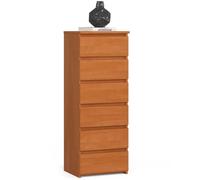Commode AKORD CL6 Aulne 40 cm 6 tiroirs façade Aulne 40x35x109 cm
