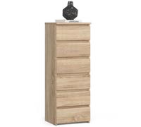 Commode AKORD CL6 Chêne Sonoma 40 cm 6 tiroirs