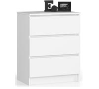 Commode k60 blanche 60 cm 3 tiroirs façade blanche 60x40x77 cm