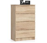 Commode AKORD K60 Chêne Sonoma 60 cm 4 tiroirs façade Chêne Sonoma 60x40x99 cm