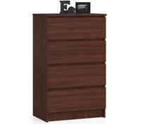 Commode K60 Wengé 60 cm 4 tiroirs façade Wengé 60x40x99 cm