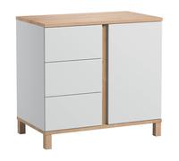 Commode altitude blanc/chêne TU