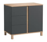 Commode altitude chêne artisan / gris TU
