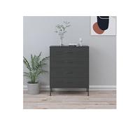 Commode Anthracite 80x35x101,5 cm Acier336204