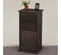 Commode Armoire, 81x40x32cm, look shabby, vintage ~ brun