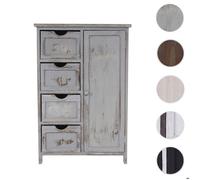 Commode / armoire, 82x55x30cm, shabby chic, vintage gris Gris G