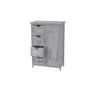 Commode / armoire, 82x55x30cm, shabby chic, vintage gris Gris G